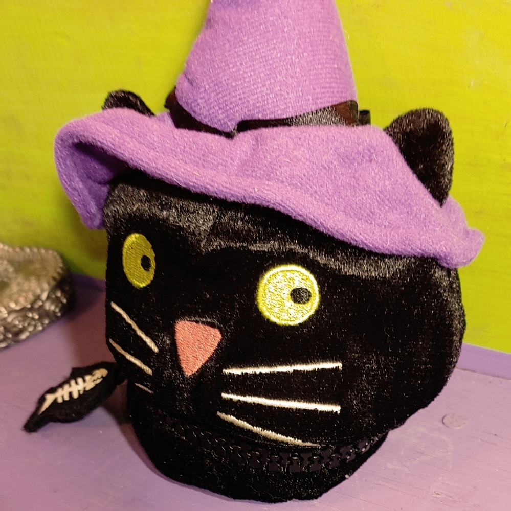 🎃Halloween Witchy Cat Zipper Coin Purse🎃 - Picture 3 of 9